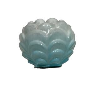 Bungalow‎ Rose Glass Votives Tea Light Candleholder Iridescent Blue-Set of 2